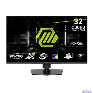 MSI MPG 31.5" 322URDF E16 черный {IPS 3840x2160 160Hz-320Hz 0.5ms 400cd 2xHDMI DisplayPort 2xUSB Tilt Swiv HAS Pivot Internal Vesa} [9S6-3DD89T-012]