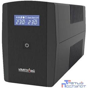 Импульс ИБП Юниор Смарт 2200 {2200/1320 ВА/Вт, LCD, USB, RJ11/RJ45, SCHUKOx4},черный [JS22223]