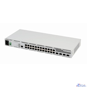 ELTEX MES2424B Ethernet-коммутатор 24 порта 10/100/1000BASE-T, 4 порта 1000BASE-X/10GBASE-R, L3, 220В AC, 12B DC