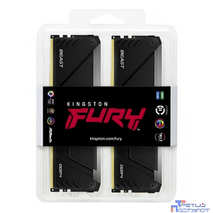 Kingston DDR4 64GB 3200MHz DDR4 CL16 DIMM (Kit of 4) 1Gx8 FURY Beast RGB