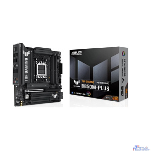 ASUS TUF GAMING B850M-PLUS (Socket AM5, mATX, 4xDDR5(256GB), DP/HDMI, 1xPCIe 5.0x16/1xPCIe 4.0x1, 1xLAN (2.5GbE), 4xSATA 6Gb/s, 3xM.2, 1xType-C, 7xUSB 3.2, 4xUSB 2.0)