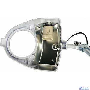 Camelion KD-350 С01 Белый, с увелич.стеклом (Светильник настольный 230В, 60Вт, ЛОН)