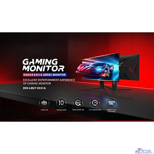 Dahua DHI-LM27-E331A 27"(16:9) QHD монитор IPS. E-LED  2560x1440,300 кд/м2,1000:1,178°/178°,1 мс, 180Гц, VESA: 100x100 HDMIx2, DPx2, Аудио выход