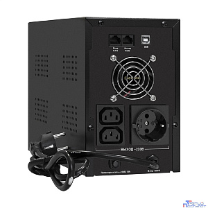 Exegate EX292633RUS ИБП ExeGate SpecialPro Smart LLB-2200.LCD.AVR.1SH.2C13.RJ.USB <2200VA/1300W,LCD,AVR,1*Schuko+2*C13,RJ45/11,USB, металлический корпус, Black>