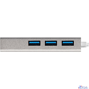 Exegate EX293981RUS USB-Хаб (концентратор) ExeGate DUB-4 (кабель-адаптер USB3.0 --> 4xUSB3.0, Plug&Play, серебристый)