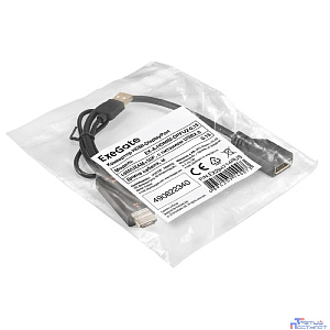 Exegate EX294714RUS Конвертер HDMI-DisplayPort ExeGate EX-A-HDMIM-DPFU2-0.15 (19M/U2AM+20F, с питанием USB2.0)