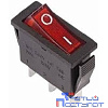 Rexant 36-2210 Выключатель клавишный 250V 15А (3с) ON-OFF красный с подсветкой (упаковка 10 шт)