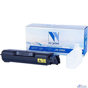 NVPrint TK-590BK Тонер-картридж для Kyocera FS-C2026MFP/C2126/C2526MFP/C2626/C5250DN/P6026cdn/M6526cdn (7000k), Black