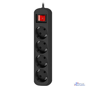 Defender Удлинитель G430 3.0 м, 4 розетки [99338] выключатель, с заземлением
