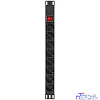 5bites PDU819P-01 Блок розеток 8S / PVC / SWITCH / 1U / 19" / 2M*3G*1.5MM2 / VDE
