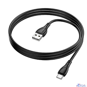 BOROFONE BX121/ USB кабель Type-C/ 1m/ 3A/ черный