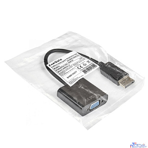 Exegate EX284910RUS Кабель-переходник DisplayPort-VGA ExeGate EX-DPM-VGAF-0.15 (20M/15F, 0,15м)
