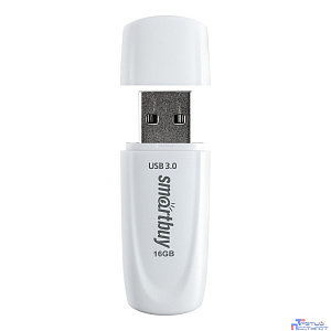 Smartbuy USB Drive 16Gb Scout White [SB016GB3SCW]
