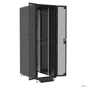 Шкаф напольный 19", 42U Filum FL-DC-426107P2P2M-BK DATA CENTRE (ШхГхВ) 600x1070x2020 мм, двери: перфорированная/распашная перфорированная, цвет черный