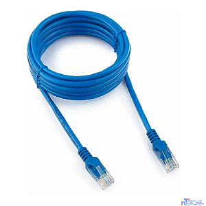 Gembird/Cablexpert Патч-корд UTP 5e, 3м, литой, многожильный, синий (PP12-3M/B)