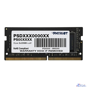 Память DDR4 8GB 2666MHz Patriot PSD48G26662S Signature Line RTL PC4-21300 CL19 SO-DIMM 260-pin 1.2В single rank Ret