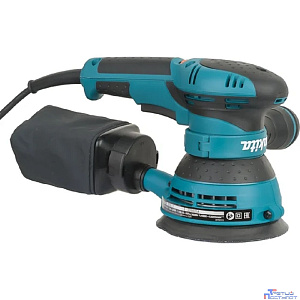 Makita BO5041 Эксцентриковая шлифовальная машина [BO5041] {300Вт,ф125мм,4000-12000об\м,ампл-2.8мм,1.4кг,кор,п\сборник,доп.рукоятка}