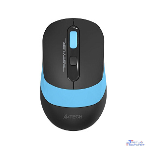 Мышь A4Tech Fstyler FG10S черный/синий оптическая (2000dpi) silent беспроводная USB для ноутбука (4b