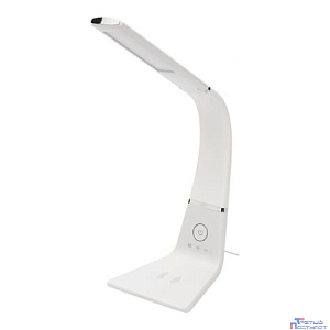 Rexant (75-0223) Светильник настольный Cloud LED 2700-6500К, встроенная беспроводная и проводная USB-зарядка устройств, диммер, гибкий поворот