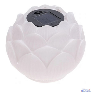 Rexant 602-2431 Светильник садовый Лотос, 3000К, 15см, встроенный аккумулятор, солнечная панель, коллекция Пекин