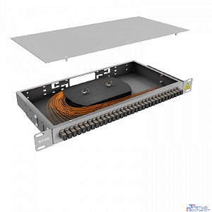 NTSS Кросс 19" NTSS PREMIUM, предсобранный 1U, 32 порта SC/UPC 50/125 мкм, (сплошная панель, розетки, сплайс, КДЗС, пигтейлы) NTSS-RFOB-PM-1U-32-SC/U-50-SP1.5G0A