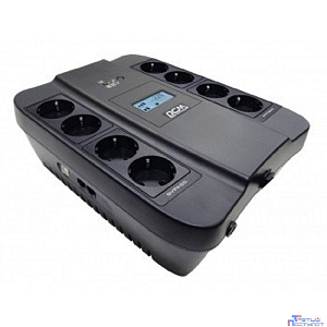 PowerCom Spider SPD-550U LCD ИБП {Line-Interactive, 550VA / 330W, 8xEURO: 4 с резервным питанием, 4 с фильтрацией, USB} (1138685)