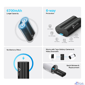 TP-Link Tapo A100 Аккумуляторная батарея для камер Tapo C420, Tapo C400, Tapo D230