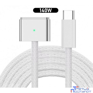 KS-is KS-806gen3-W-2 Кабель для зарядки USB-C M Magsafe 2 F, 2м белый