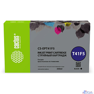 Картридж струйный Cactus CS-EPT41F5 желтый (350мл) для Epson SureColor SC-T5400M/SC-T3405/SC-T5405