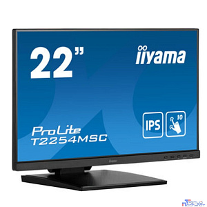 LCD Iiyama 21.5" T2254MSC-B1AG TOUCH черный {IPS 1920x1080 60Hz 4ms 250cd HDMI DisplayPort USB M/M HAS}