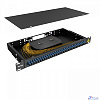 NTSS Кросс 19" NTSS PREMIUM, предсобранный 1U, 32 порта SC/UPC, 9/125 мкм, (сплошная панель, розетки, сплайс, КДЗС, пигтейлы), черный, RAL9005 NTSS-RFOB-PM-1U-32-SC/U-9-SP1.5G0A-BL