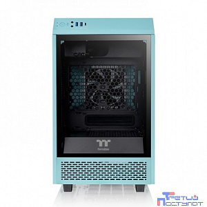 Корпус Thermaltake The Tower 100 Turquoise черный без БП miniITX 1x120mm 3x140mm 2xUSB3.0 audio bott PSU