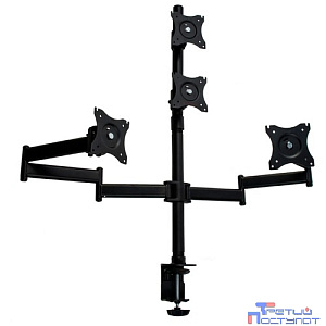 Arm Media LCD-T16 черный 15"-27" макс.40кг настольный поворот и наклон верт.перемещ.