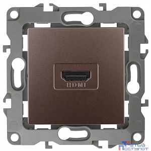 Эра Б0027488 12-3114-13 Розетка HDMI, Эра12, бронза