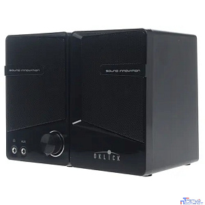 Oklick OK-126 2.0 черный 6Вт портативные