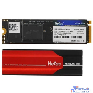 Накопитель SSD Netac PCI-E 3.0 1Tb NT01N950E-001T-E4X N950E Pro M.2 2280