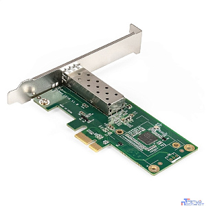 Exegate EX296228RUS Сетевой адаптер ExeGate EXE-i210-F1 (PCI-E x1 v2.0, порт 1xSFP (медный), 10/100/1000Mbps, Gigabit Server NIC Intel Chipset I210-F1)