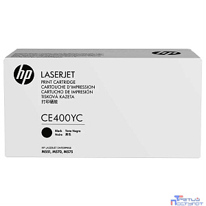 HP Картридж CE400YC лазерный черный  (белая корпоративная коробка)