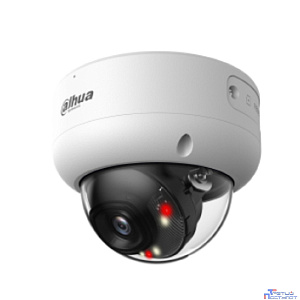 DAHUA DH-IPC-HDBW3449EP-AS-IL-0360B Уличная купольная IP-видеокамера 4Мп; 1/2.9” CMOS; объектив 3.6мм видеоаналитика ИК 40м, LED 40м тревож P67, IK10 корпус: металл