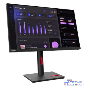 LCD Lenovo 23.8" T24i-30 ThinkVision черный {IPS 1920x1080 60Hz 4ms 178/178 250cd 1000:1 Tilt Swivel Pivot} [63CFMATXEU/63CFXAR1CB]