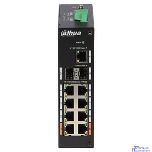DAHUA DH-PFS3211-8GT-120 8-портовый гигабитный неуправляемый коммутатор с PoE, уличное исполнение, 8xRJ45 1Gb PoE, 1xRJ45 1Gb + 2xSFP 1Gb uplink, суммарно 120Вт, коммутация 33 Гбит/с