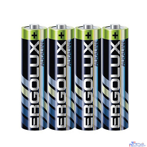 Ergolux Alkaline SR4 LR03 (LR03 SR4, батарейка,1.5В)(4 шт. в уп-ке)