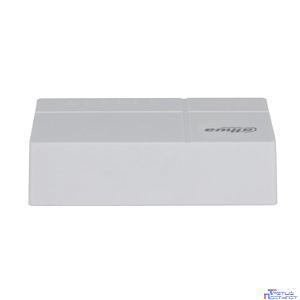 DAHUA DH-SF1005L 5-портовый неуправляемый коммутатор, 5x10/100 Base-T, коммутация 1 Гбит/с, MAC-таблица 2К, пластик