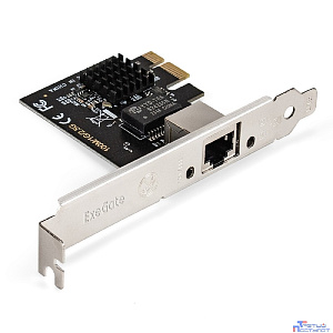 Exegate EX296212RUS Сетевой адаптер ExeGate EXE-251 (PCI-E x1 v2.0, 1xRJ45, UTP 100Mbps/1000Mbps/2.5Gbps RTL8125B)