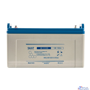 АКБ БАСТИОН SKAT SB 12120S AGM 12V 120Ач I зар.36А, клеммы под болт М6, гарантия 18 мес (8974)