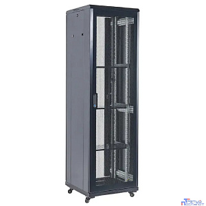 Rexant (04-4268-232) Напольный шкаф 19" 42U 600?800х2055 (ШхГхВ), дверь перфорация, перфорированная задняя дверь, боковые съемные стенки, RAL 9005