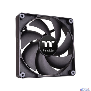 Кулер для компьютерного корпуса, Thermaltake, CT120 PC Cooling Fan, CL-F147-PL12BL-A, 120мм вентилятор, 500-2000об.мин, 4pin PWM, 57.05CFM, 25.8 dB(A), 120x120x25мм, Черный