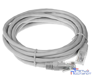 Cablexpert Патч-корд UTP PP6U-3M кат.6, 3м, литой, многожильный (серый)