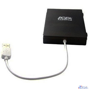 AgeStar SUBCP1 (BLACK) Корпус Black / Пластик / USB 2.0 / SATA Внешний бокс HDD/SSD 2.5