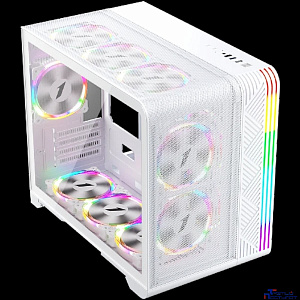 1STPLAYER VT6 ARGB White / mATX / 3x120mm ARGB fans / VT6-WH-3FS7-W